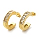 Crystal Rhinestone Round Stud Earrings(EJEW-B026-09G)-1