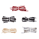 супернаходки 5 пары 5 цвета двухцветные плоские плетеные шнурки из полиэстера(DIY-FH0005-41B-02)-1