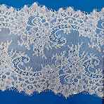 Nylon Flower Lace Ribbon, Clothes Accessories, White, 14-1/8 inch(360mm)(OCOR-WH20013-010A)