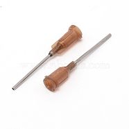 Plastic Fluid Precision Blunt Needle Dispense Tips, with 201 Stainless Steel Pin, Dark Salmon, 4.25x0.75cm, Inner Diameter: 0.42cm, Pin: 1.4mm, about 100pcs/bag(TOOL-WH0140-18B)