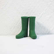 Mini Long Rain Boots Doll Making Ornaments, Micro Doll Shoes Accessories, Sea Green, 27x9x34mm, Inner Diameter: 13mm(MIMO-PW0002-19D)