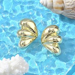 Brass Stud Earrings for Women, Wing, Golden, 29x20mm(EJEW-U035-04G)