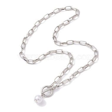 Imitation Pearl Beads Pendant Necklaces(NJEW-JN04732-02)-4