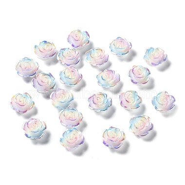 Colorful Flower Resin Cabochons