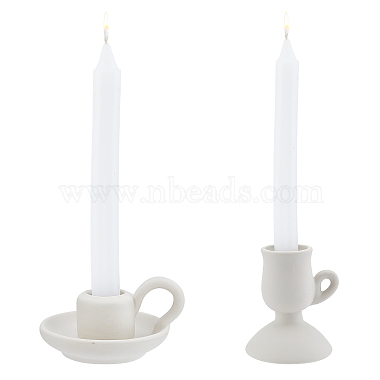 White Porcelain Candle Holders