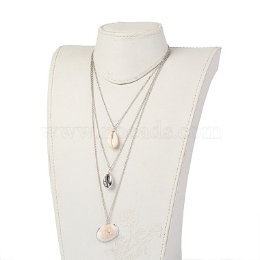 316 Surgical Stainless Steel Tiered Necklaces(NJEW-JN02298)-4