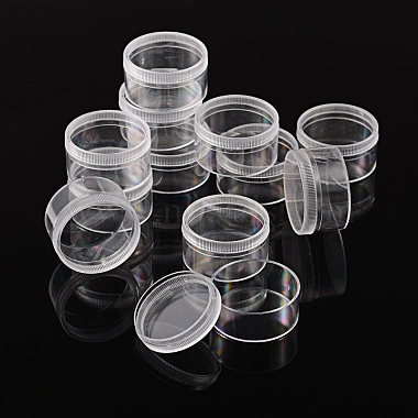 Clear Round Plastic Beads Containers