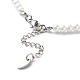 Glass Pearl Round Beaded Necklaces for Kid(NJEW-JN03607)-5