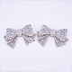 Resin Rhinestone Bowknot Shoes Charms(FIND-WH0057-04B)-1