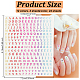 24 Sheets 12 Colors Letter Style Plastic Nail Art Stickers(MRMJ-OC0003-21)-2