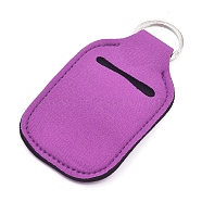 Hand Sanitizer Keychain Holder, for Shampoo Lotion Soap Perfume and Liquids Travel Containers, Purple, 121x61x5mm(DIY-WH0171-04D)