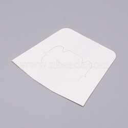 Folding Cardboard Tabletop Easel, White, 10x10.9x0.1cm(AJEW-WH0092-07B)