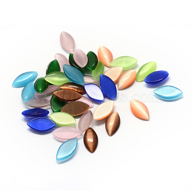 15mm Mixed Color Horse Eye Glass Cabochons