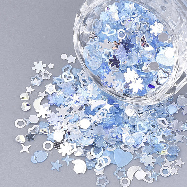 Light Sky Blue Plastic Beads