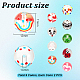 18St&uuml;ck 9 Farben handgefertigte Lampwork-Perlen(LAMP-GA0001-13)-2