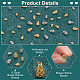 Elite 48Pcs 6 Styles Brass Hollow Spacer Beads(KK-PH0006-25)-4