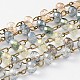 Chaînes manuelles avec perles rondelles à facettes en verre électrolytique pour fabrication de colliers et bracelets(AJEW-JB00145)-1