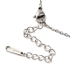 Colliers avec pendentif libellule en laiton et zircone cubique transparente(NJEW-M080-03)-3