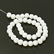 Round White Glass Beads Strands(X-GR8mm26Y)-6