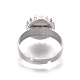 Componentes de anillos de dedo de 304 acero inoxidable ajustables(X-STAS-E474-50)-3