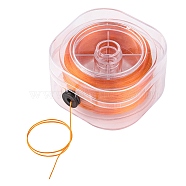 Round Elastic Crystal String, Elastic Beading Thread, for Stretch Bracelet Making, Orange, 0.8mm, about 98.43 Yards(90m)/Box(EW-YW0001-07E)