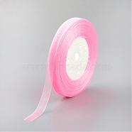 Sheer Organza Ribbon, Wide Ribbon for Wedding Decorative, Pink, 3/4 inch(20mm), 25yards(22.86m)(H0BZB034)