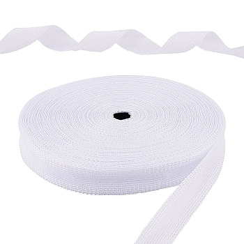 Cotton Ribbon, with Adhesive, for Clothes Sewing Craft Trim Lace, White, 24mm, about 50yard/roll