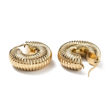Chunky Vintage Grooved Hoop Earrings for Women(EJEW-O096-52G)-3