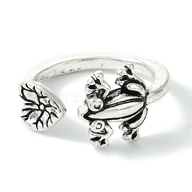 Frog Alloy Open Cuff Rings(RJEW-K275-46AS)-2