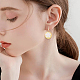 10Pcs Oval Brass Earring Hooks(KK-BBC0028-97)-6