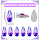 4 Sets Acrylic Rhinestone Cabochons(GACR-SP0001-06B)-2