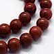 Natural Red Jasper Beads Strands(G-I199-25-6mm)-3