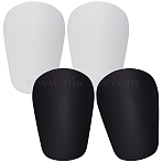 2 Paris 2 Colors Plastic Shin Guard, Breathable Shin Guard Sleeves, for Soccer, Football Games, Mixed Color, 83.5x56x17.5mm, 1 pari/color(AJEW-CN0007-04)