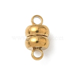 304 Stainless Steel Magnetic Clasps, Ion Plating(IP), Rondelle, Golden, 11mm, Hole: 1.8mm(X-STAS-S182-04G)