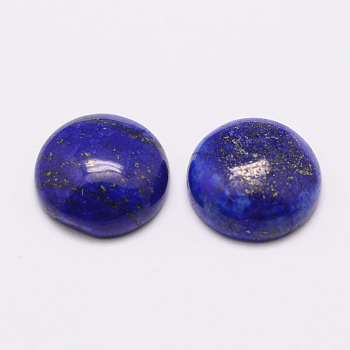 Dyed Half Round/Dome Lapis Lazuli Cabochons, 16x6mm