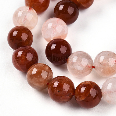 perles de quartz rouge naturel(G-T140-8mm-01)-4