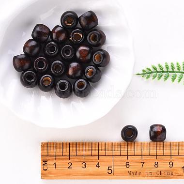 Coconut Brown Barrel Natural Wood Beads(X-WOOD-S030-08-LF)-7
