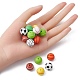 Ball Style Food Grade Eco-Friendly Silicone Focal Beads(SIL-YW0001-10)-4