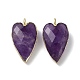 Natural Amethyst Pendants(G-G012-12G-10)-2