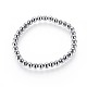 Bracelets extensibles en perles de pierre terahertz(BJEW-L666-01E)-1