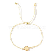 Elegant Golden Edge Glass Link Bracelets for Girlfriend and Family, Light Goldenrod Yellow, 11 inch(28cm)(KK2420-2)