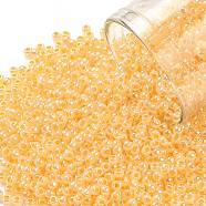 TOHO Round Seed Beads, Japanese Seed Beads, (148) Ceylon Peach Cobbler, 11/0, 2.2mm, Hole: 0.8mm, about 1111pcs/bottle, 10g/bottle(SEED-JPTR11-0148)