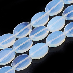 Opalite Beads Strands, Oval, 18~18.5x13x6mm, Hole: 1mm, about 22pcs/strand, 15.7 inch(G-S292-38)