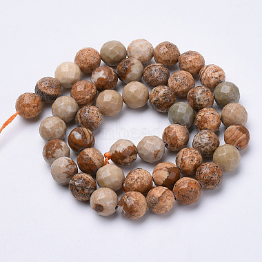 Natural Picture Jasper Beads Strands(X-G-S281-01-8mm)-2