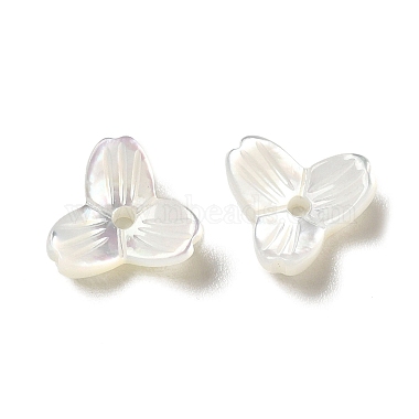 WhiteSmoke Flower White Shell Beads
