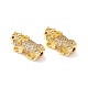 Brass Micro Pave Clear & Orchid Cubic Zirconia Beads(KK-K266-05G)-2