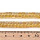 ab色のメッキ透明ガラスビーズストランド(GLAA-T026-4x8mm-T01)-4