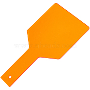 Acrylic Dental Shield Plate, Eye Protective Board, Orange, 240x126x0.5mm, Hole: 7mm(FIND-WH0099-43)