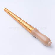 Brass Ring Size Sticks(Hong Kong Ring Size), Ring Mandrel for DIY Jewelry Ring Making, BurlyWood, 240x30mm(TOOL-R106-07)