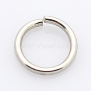 304 Stainless Steel Open Jump Rings, 20 Gauge, Stainless Steel Color, 8x0.8mm, Inner Diameter: 6.4mm(STAS-E067-05-8mm)